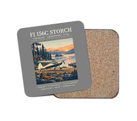 Thumbnail for Fieseler Fi 156C Storch - Poster - Coaster - Gray