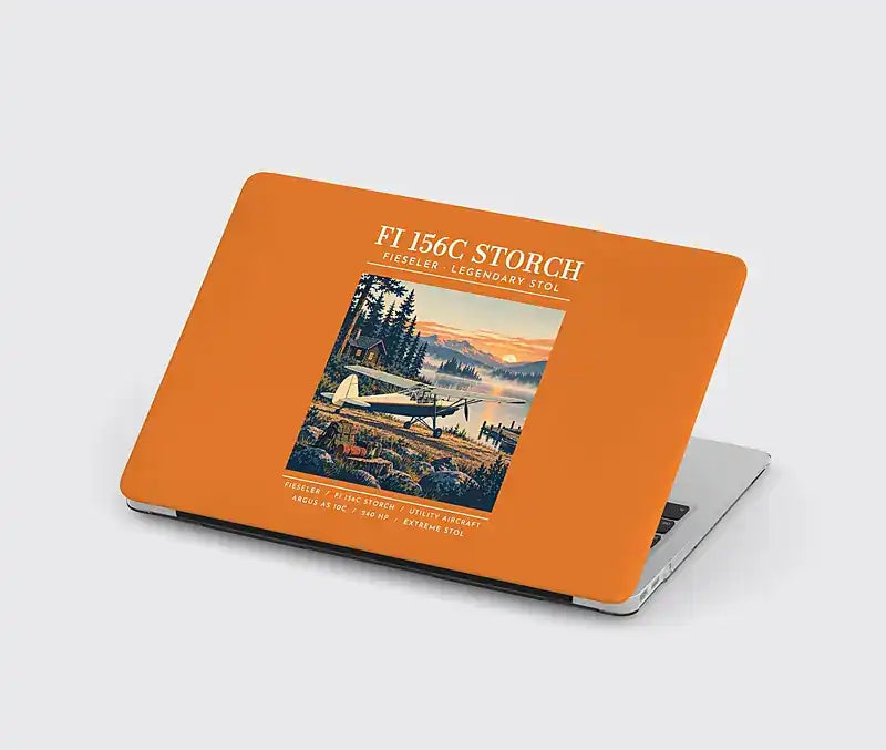 Fieseler Fi 156C Storch - Poster - MacBook Case - Orange