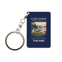 Thumbnail for Fieseler Fi 156C Storch - Poster + Name - Key Chain - Navy Blue