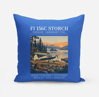 Thumbnail for Fieseler Fi 156C Storch - Poster - Pillow - Blue