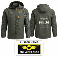 Thumbnail for Fieseler Fi 156C Storch Stylish Jackets - Hooded Windbreaker - Heritage + Name - Olive Green