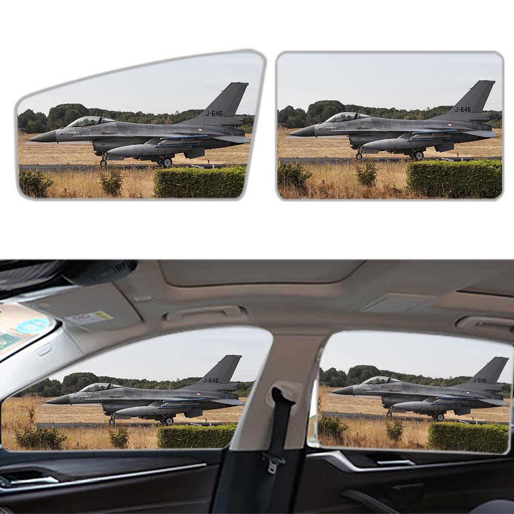 Fighter Jet 16 From Side Designed Car Sun Shade (Side window)
