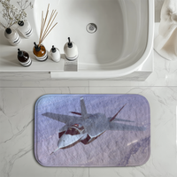 Thumbnail for Fighter Jet 35 Captured in the Air Designed Bath Mats
