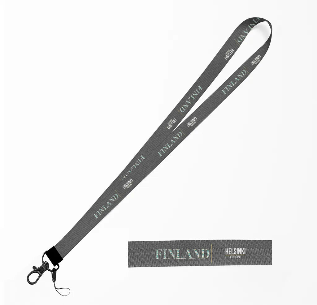 Finland Country Series lanyard - gray