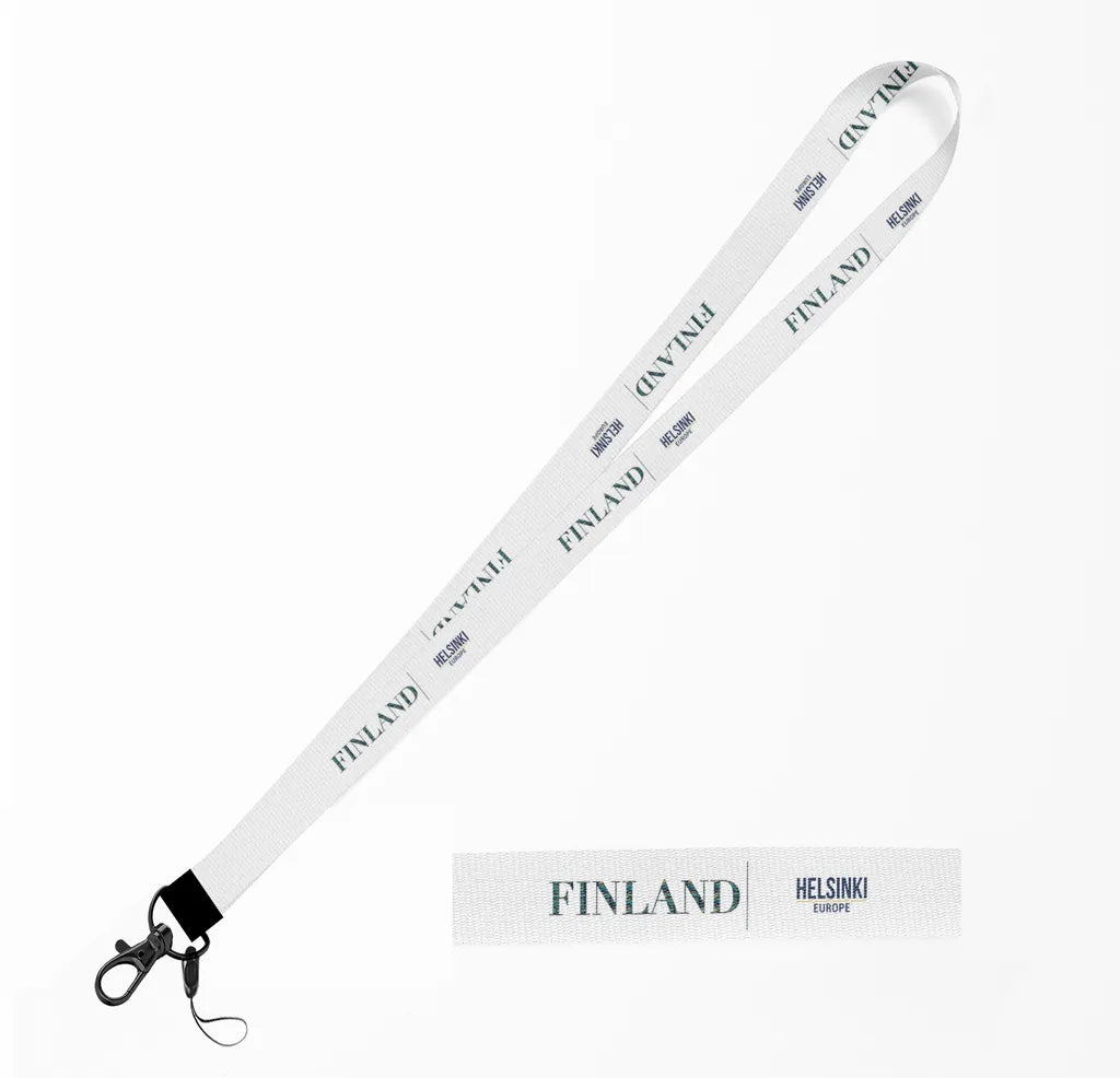Finland Country Series lanyard - white