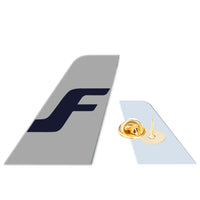 Thumbnail for Finnair Airlines Designed Tail Shape Badges & Pins