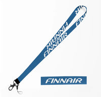 Thumbnail for Finnair Airlines lanyard - blue