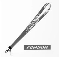 Thumbnail for Finnair Airlines lanyard - gray