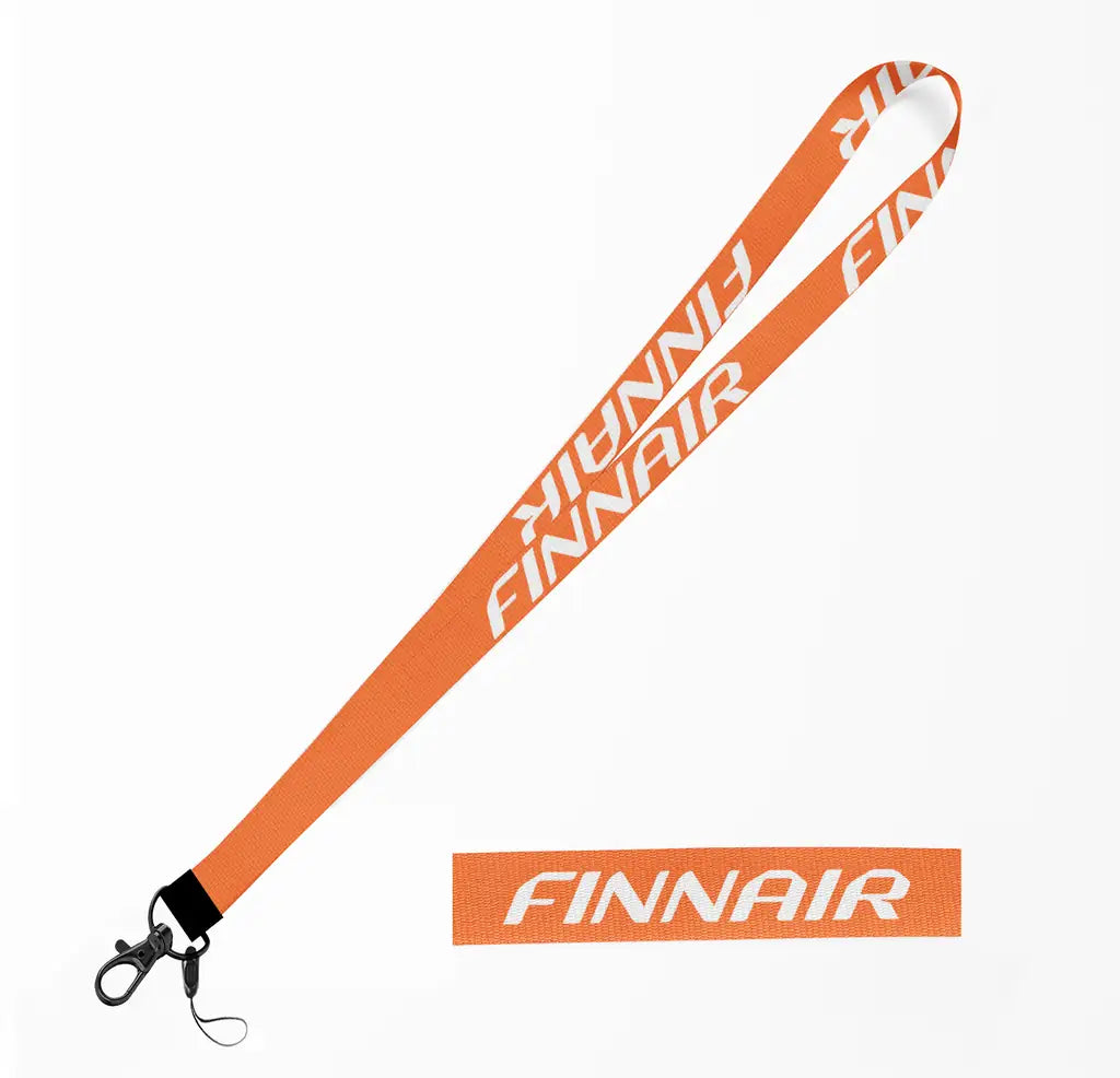 Finnair Airlines lanyard - orange