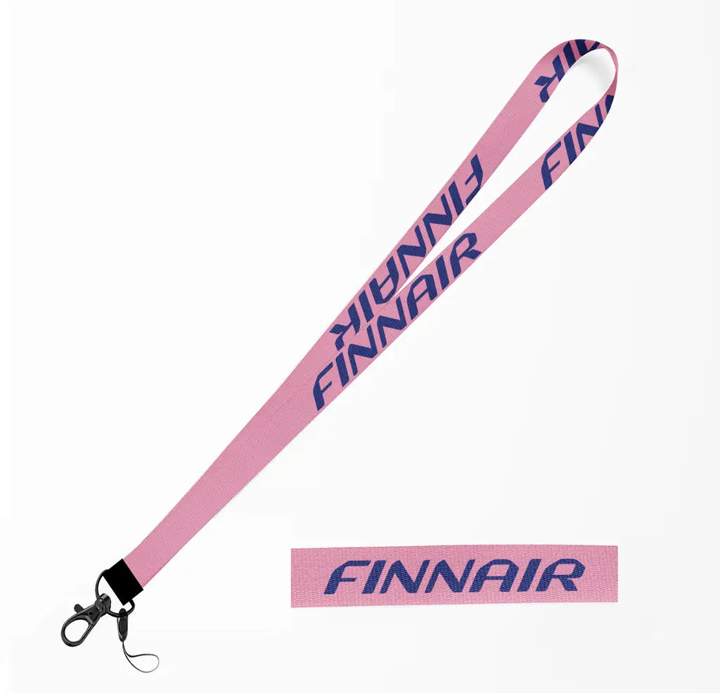 Finnair Airlines lanyard - pink