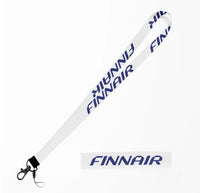 Thumbnail for Finnair Airlines lanyard - white