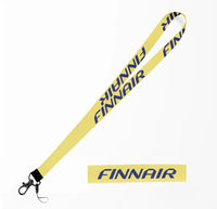 Thumbnail for Finnair Airlines lanyard - yellow