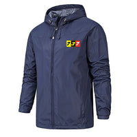 Thumbnail for Flat Colourful 737 Designed Rain Jackets & Windbreakers