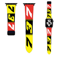 Thumbnail for Flat Colourful 737 Designed Soft Silicone Apple Watch Bands