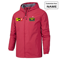 Thumbnail for Flat Colourful 747 Designed Rain Jackets & Windbreakers