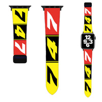 Thumbnail for Flat Colourful 747 Designed Soft Silicone Apple Watch Bands