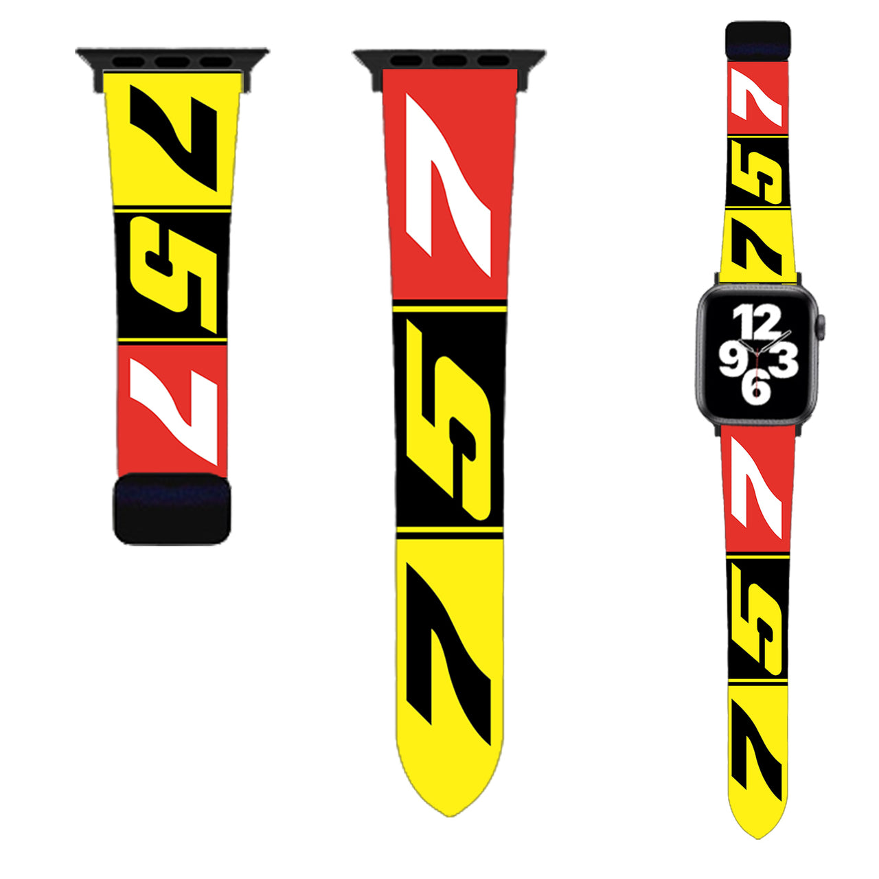 Flat Colourful 757 Designed Soft Silicone Apple Watch Bands