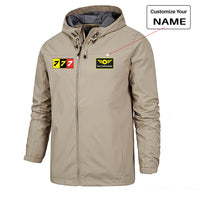 Thumbnail for Flat Colourful 777 Designed Rain Jackets & Windbreakers