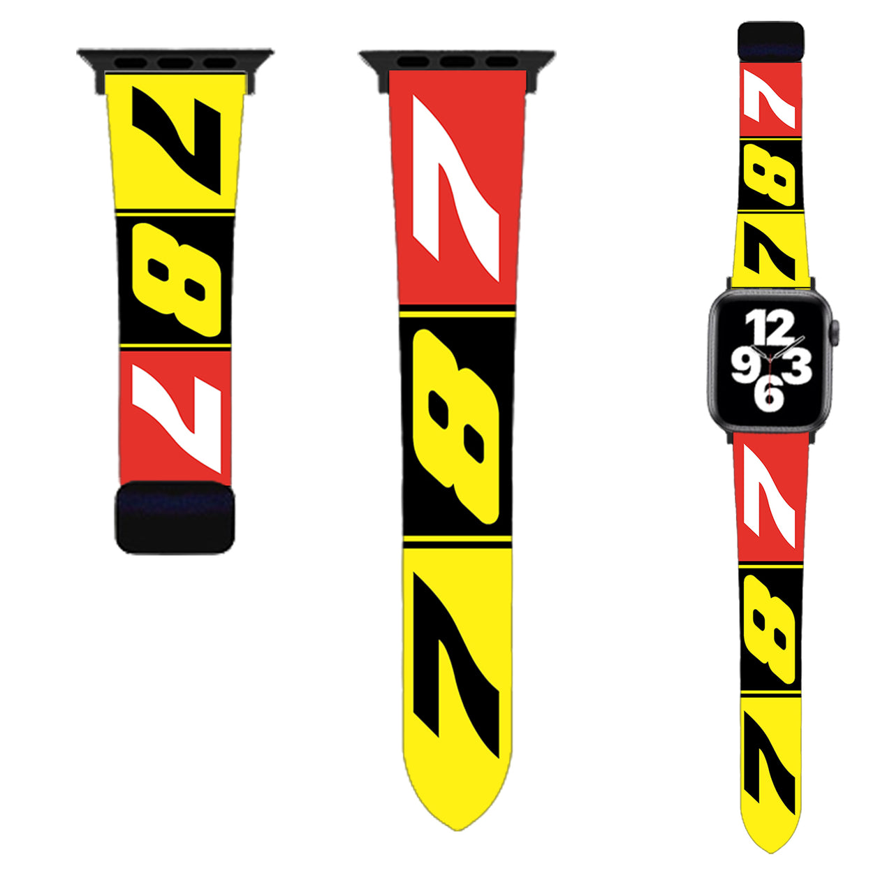 Flat Colourful 787 Designed Soft Silicone Apple Watch Bands