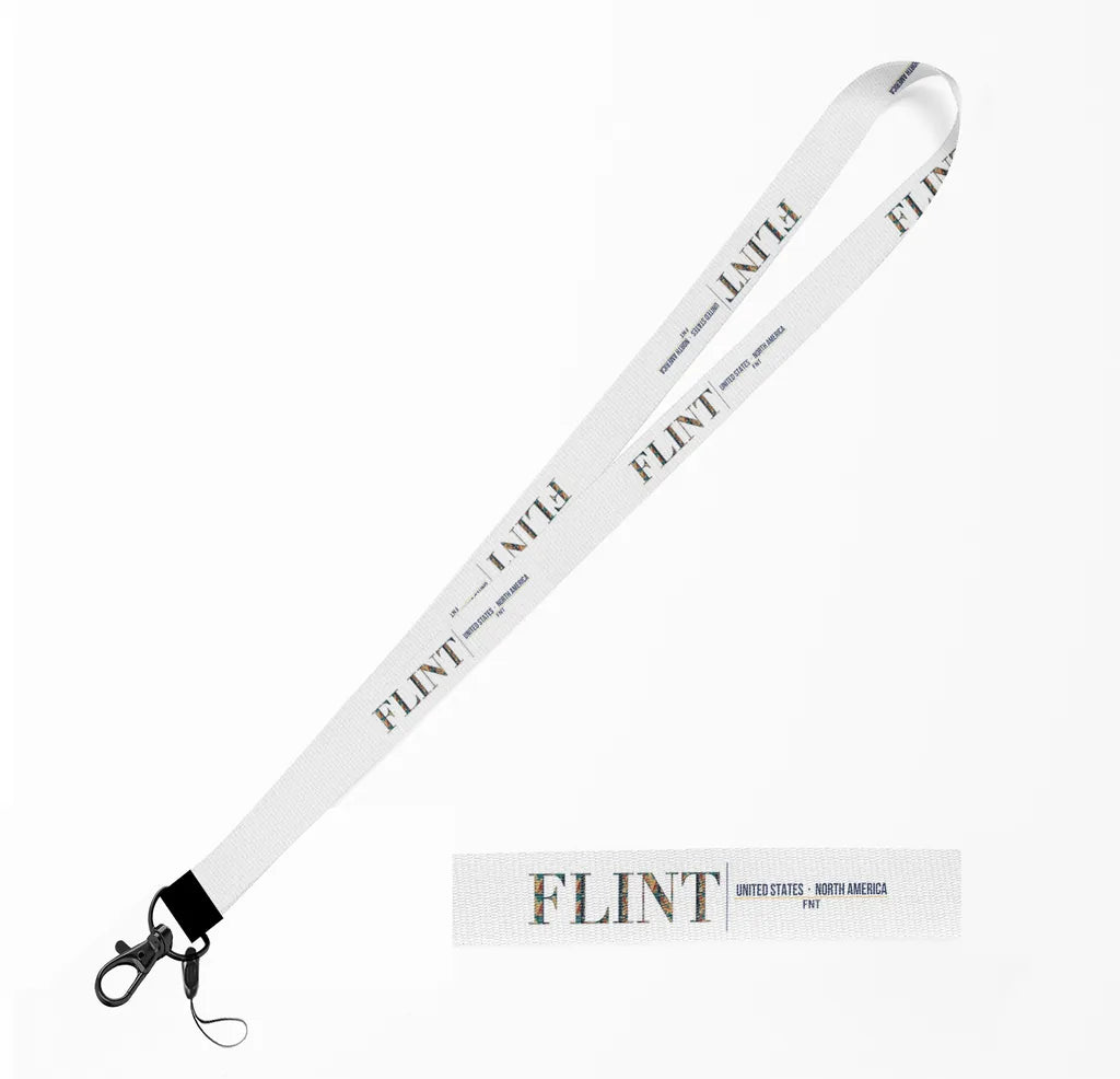 Flint City Series lanyard - white