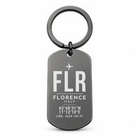 Thumbnail for Florence Airport FLR - Key Chain - Original Design - Black
