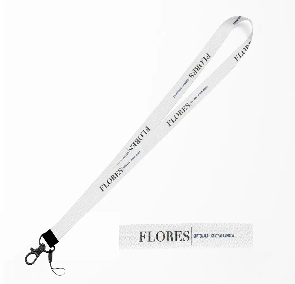 Flores City Series lanyard - white