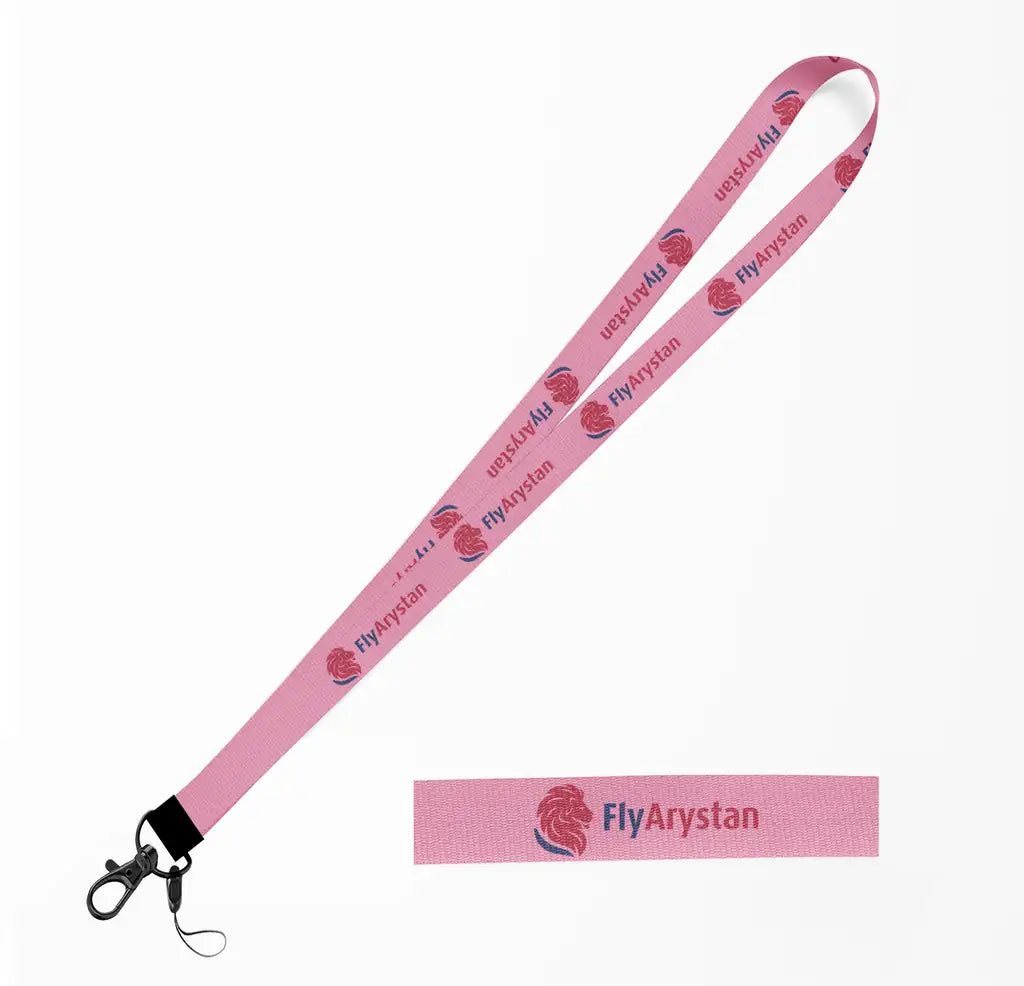 FlyArystan Airlines lanyard - pink
