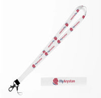 Thumbnail for FlyArystan Airlines lanyard - white