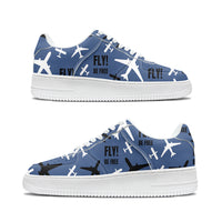 Thumbnail for Fly Be Free Blue Designed Low Top Sport Sneakers & Shoes