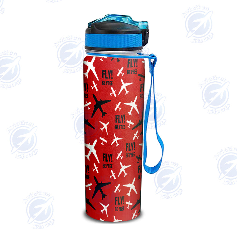 Fly Be Free Red Designed Sports Kettles