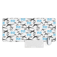 Thumbnail for Fly Be Free White Designed Desk Mats