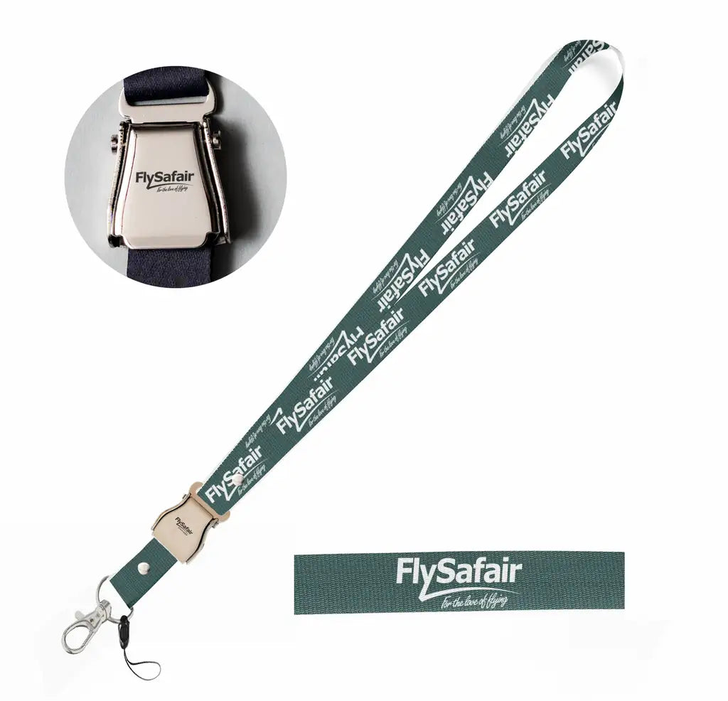 FlySafair seat belt lanyard - dark green