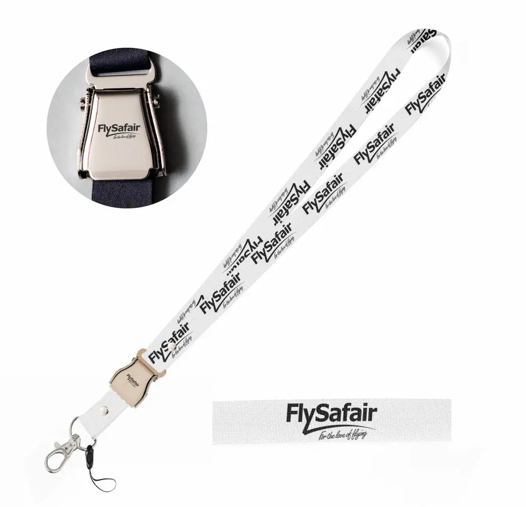 FlySafair seat belt lanyard - white