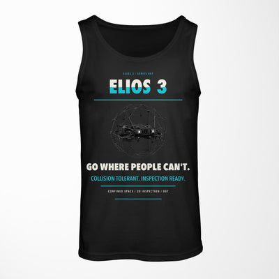Flyability Elios 3 design on black tank top