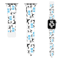 Thumbnail for Fly be Free (White) Designed Soft Silicone Apple Watch Bands