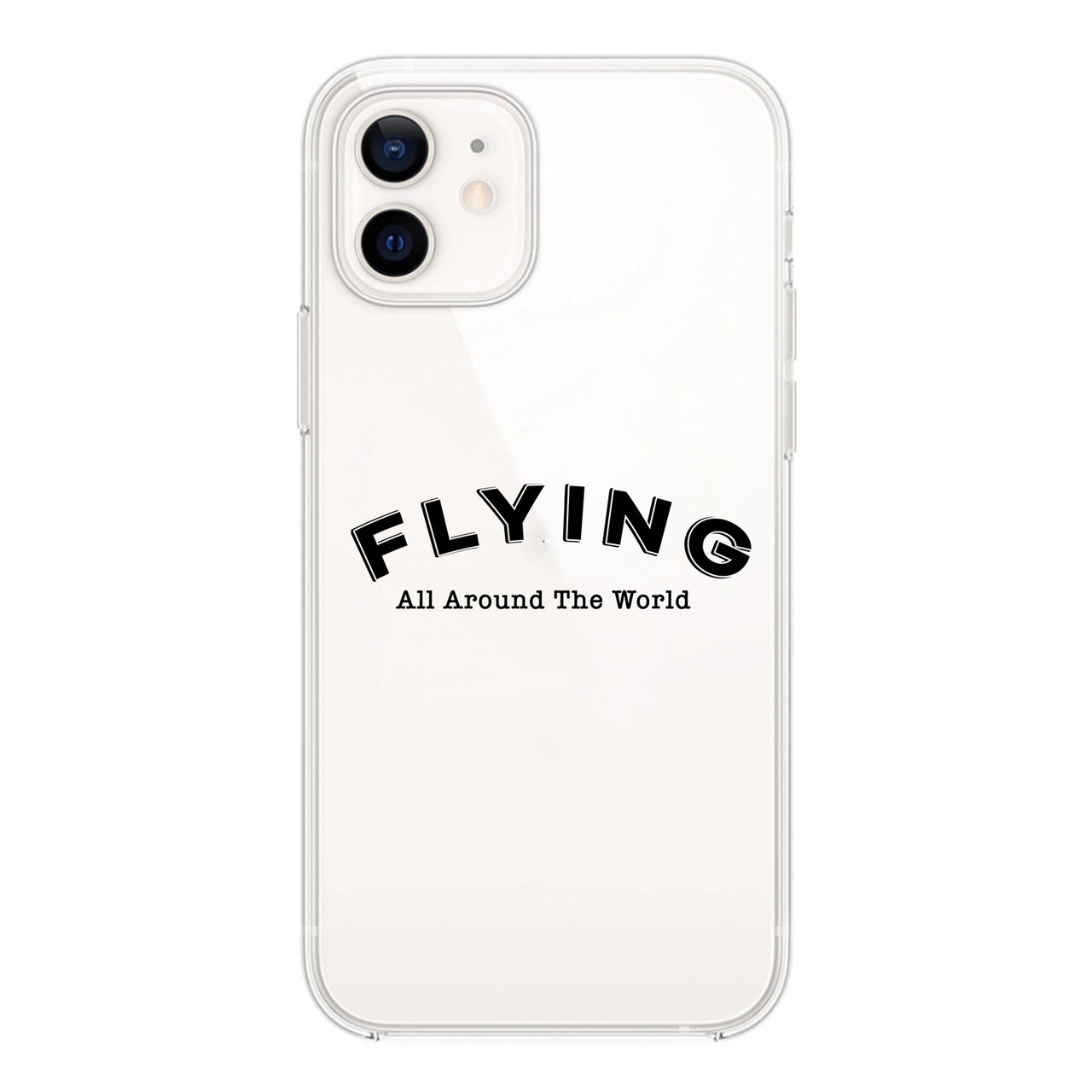 Flying All Around The World Designed Transparent Silicone iPhone Cases