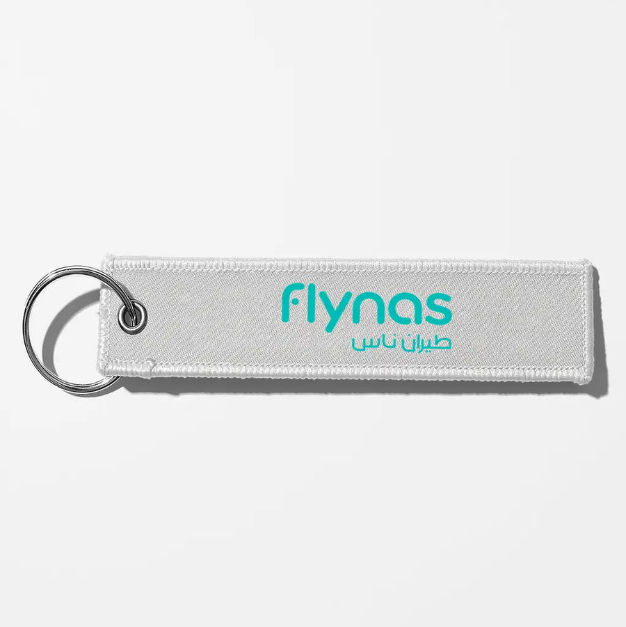 Flynas Crew & Staff Tag Key Chains - White