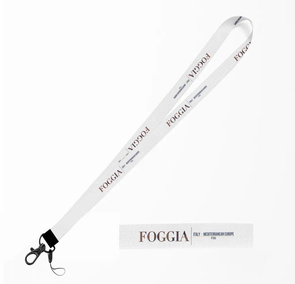 Foggia City Series lanyard - white