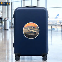 Thumbnail for Fokker 100 - 3D - Circle Sticker - Suitcase