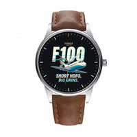 Thumbnail for Fokker 100 - Cartoon - Leather Strap - Brown Leather Strap