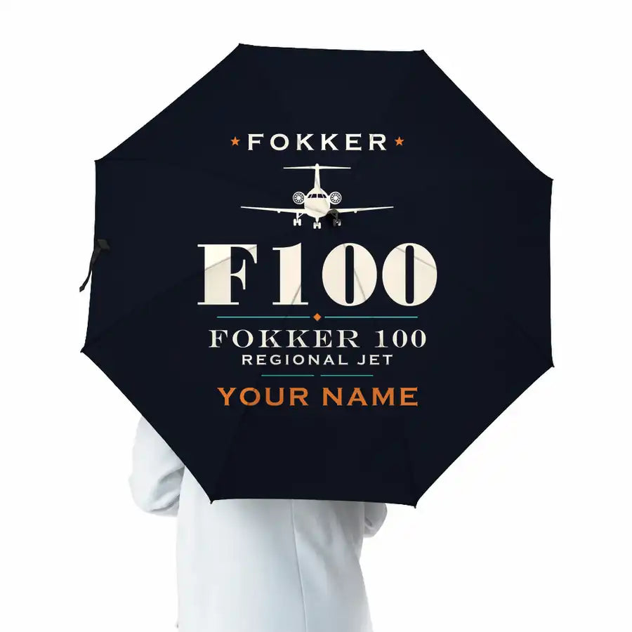 Fokker 100 - Heritage + Name - Umbrella