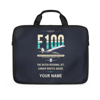 Thumbnail for Fokker 100 - Original + Name - Laptop Bag