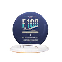 Thumbnail for Fokker 100 - Original - Pin - Navy Blue