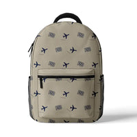 Thumbnail for Fokker 50 - 3D Backpack - 3D Pattern - Beige