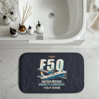 Thumbnail for Fokker 50 - Cartoon + Name - Bath Mat