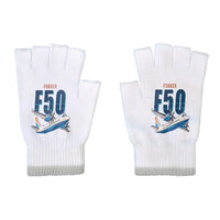 Thumbnail for Fokker 50 - Gloves - Cut - Cartoon - White