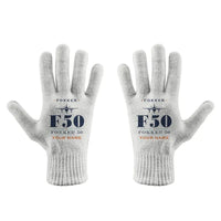Thumbnail for Fokker 50 - Gloves - Full - Heritage + Name - White