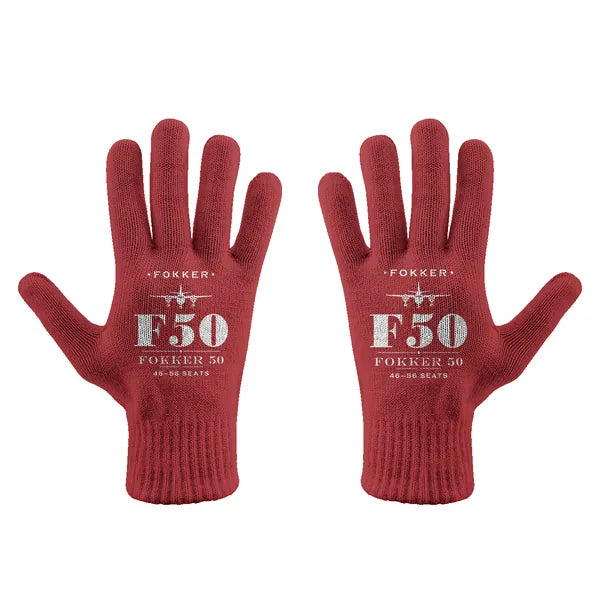 Fokker 50 - Gloves - Full - Heritage - Red