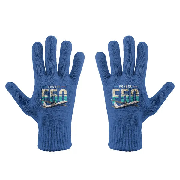 Fokker 50 - Gloves - Full - Original - Blue