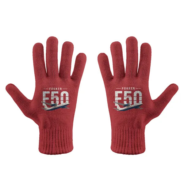Fokker 50 - Gloves - Full - Original - Red